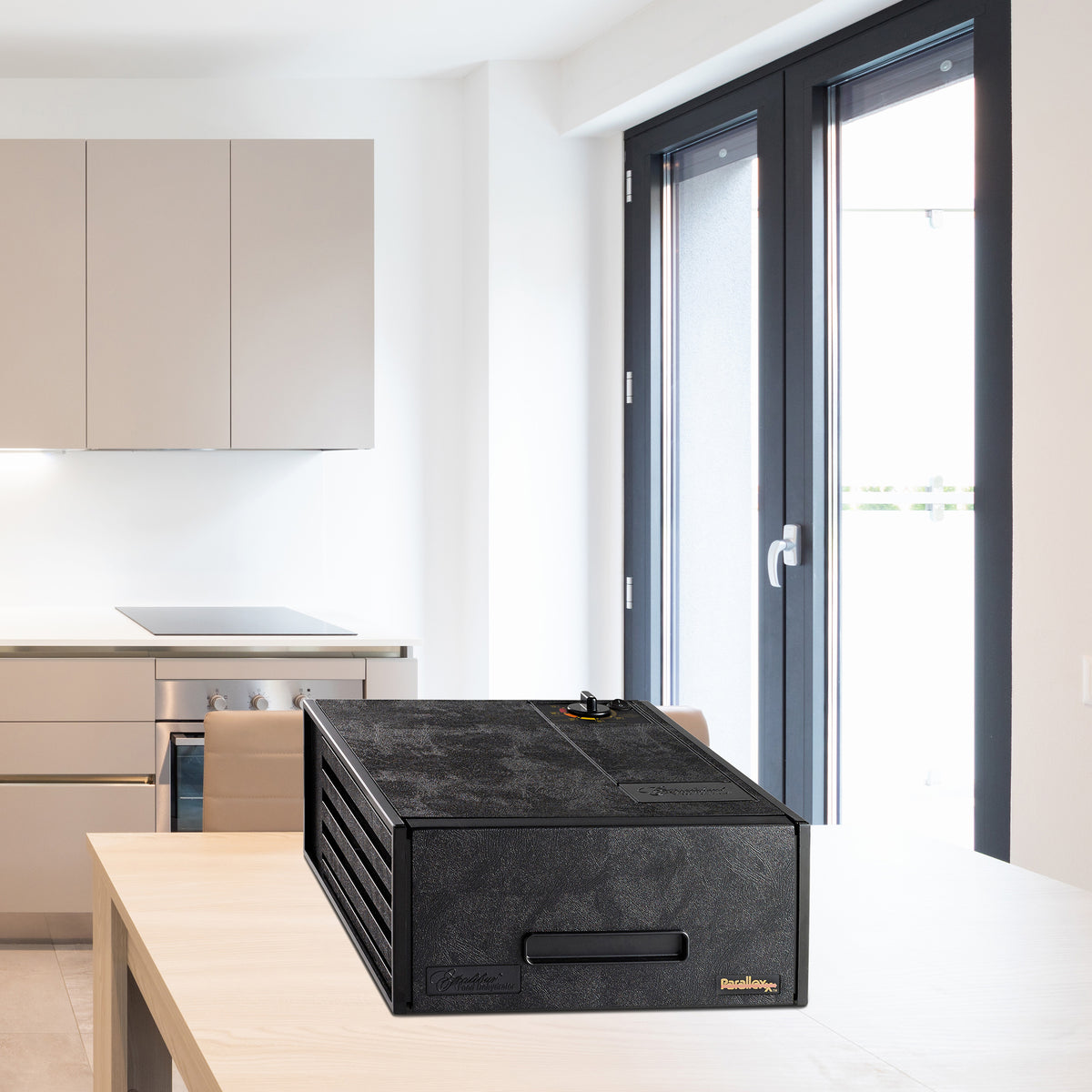 Excalibur 2400 4-Tray Food Dehydrator with Adjustable Thermostat, in Black