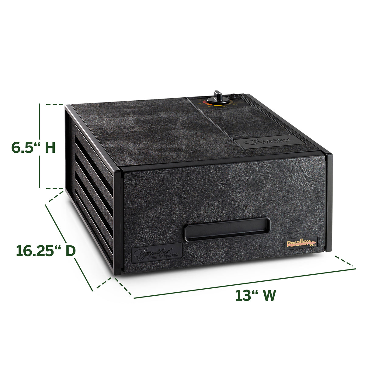 Excalibur 2400 4-Tray Food Dehydrator with Adjustable Thermostat, in Black