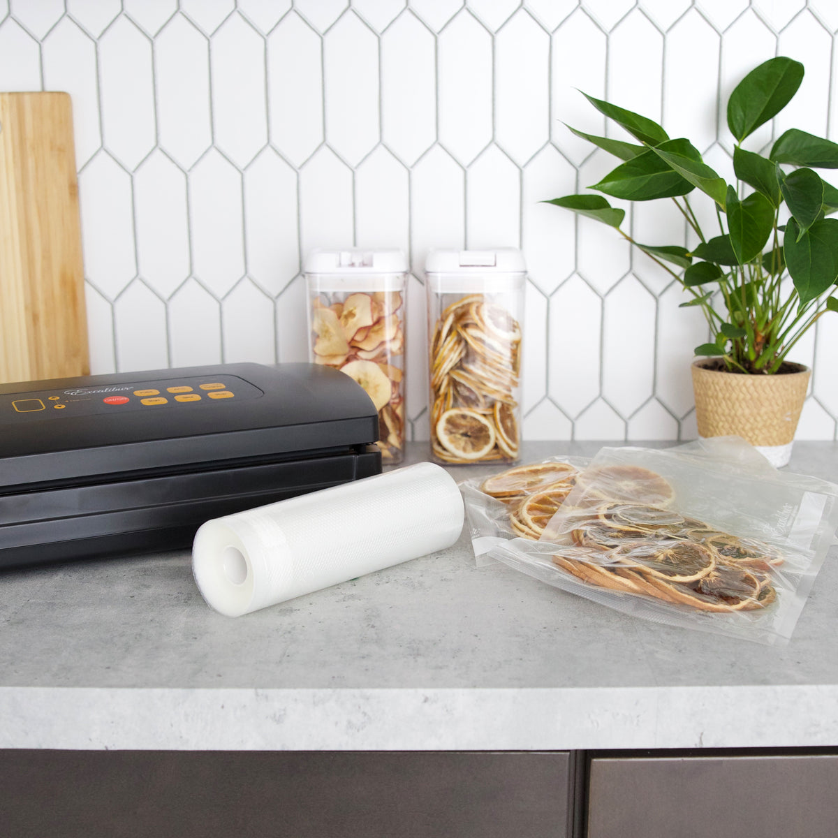 Excalibur EVBR-1118-3 11" x 18' Vacuum Sealer Roll, 3 Rolls, in Clear