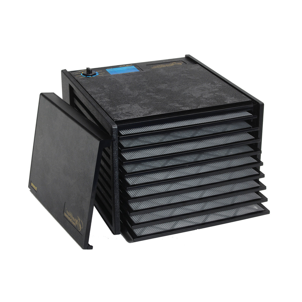 Excalibur 2900ECB 9 Tray Manual Food Dehydrator with Adjustable Thermostat, 15 Sq Ft Capacity, in Black
