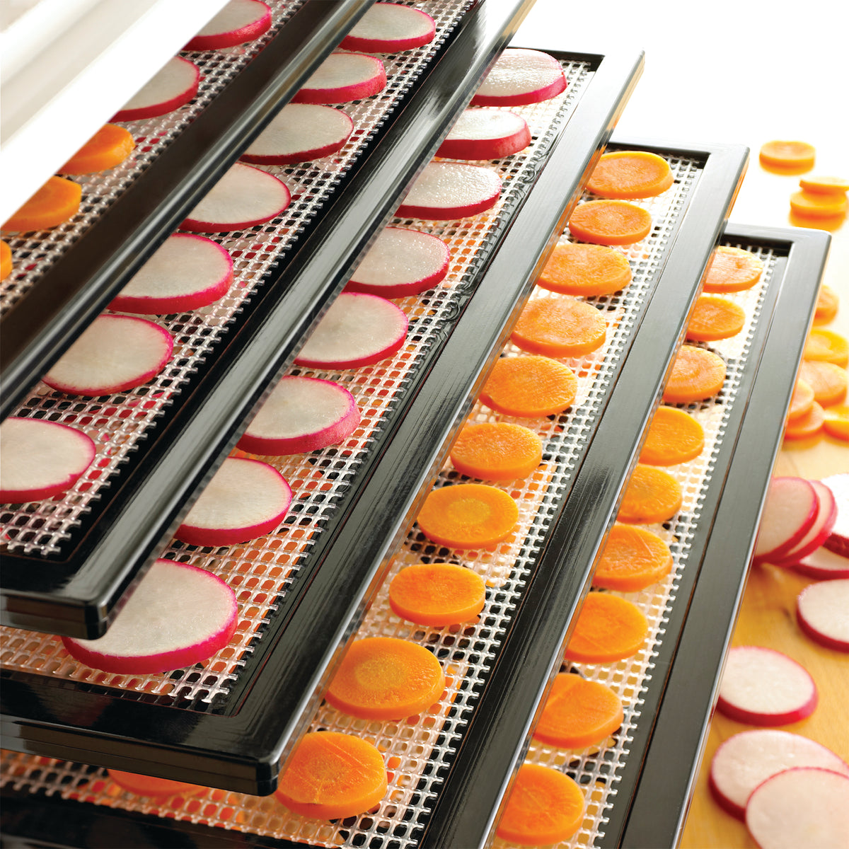 Excalibur 2900ECB 9 Tray Manual Food Dehydrator with Adjustable Thermostat, 15 Sq Ft Capacity, in Black