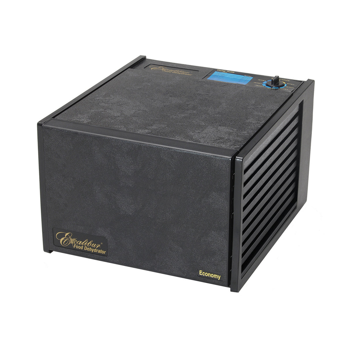 Excalibur 2900ECB 9 Tray Manual Food Dehydrator with Adjustable Thermostat, 15 Sq Ft Capacity, in Black