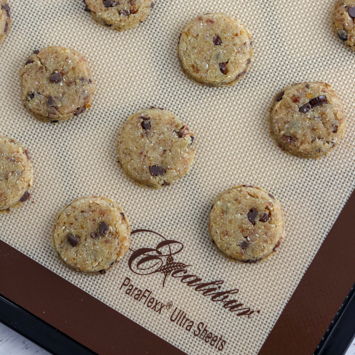 Excalibur PFU11 Paraflexx Ultra Silicone Non-Stick Drying Sheet, 11" x 11", in Brown