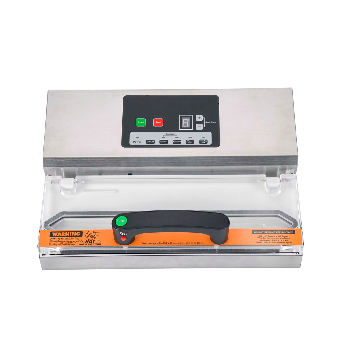 Excalibur EPV12 12” Professional Vacuum Sealer with 5mm Instant Seal Function and Dual Pump, in Stainless Steel
