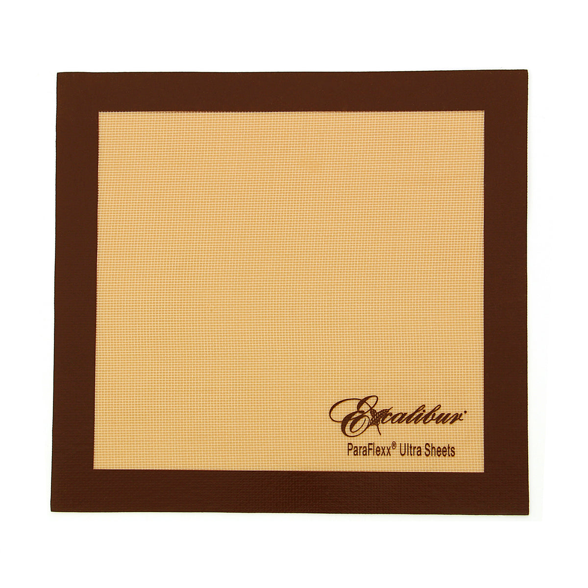 Excalibur PFU14 ParaFlexx Ultra Silicone Non-Stick Drying Sheet, 14" x 14", in Brown