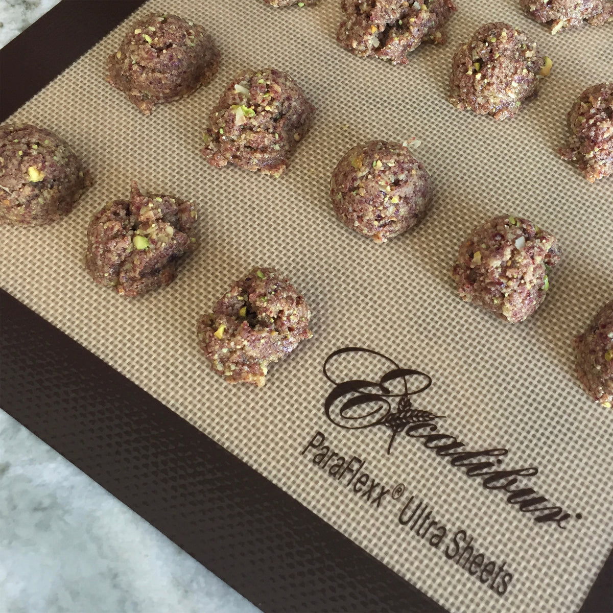 Excalibur PFU14 ParaFlexx Ultra Silicone Non-Stick Drying Sheet, 14" x 14", in Brown