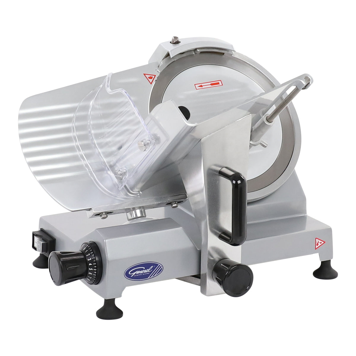 General GSE010 Manual Commercial Food Slicer, 10 Inch Knife, Medium Duty, in Stainless Steel