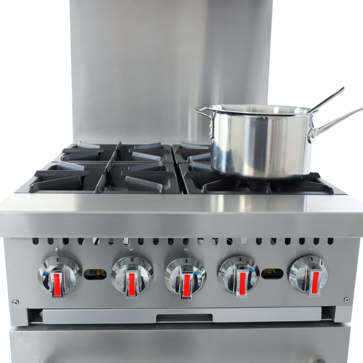 General GR4-24 Gas Range with Oven, 4 Burners, 120,000 BTU, 24", in Stainless Steel (GR4-24LP)