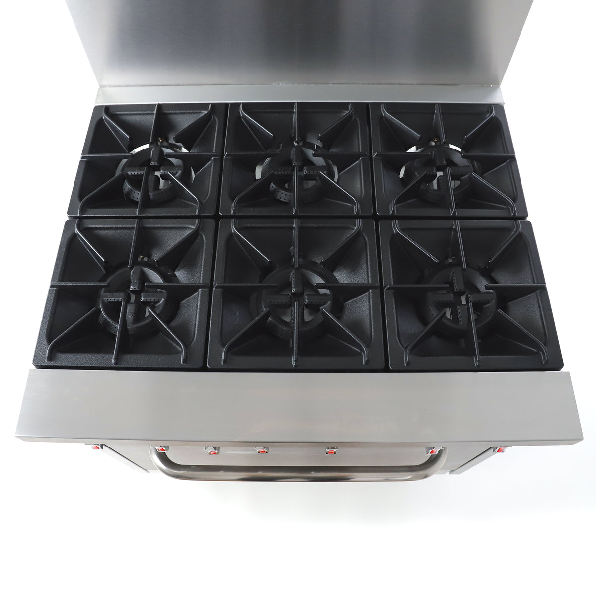 General GR6-36 Gas Range with Oven, 6 Burners, 180,000 BTU, 36", in Stainless Steel (GR4-36NG)