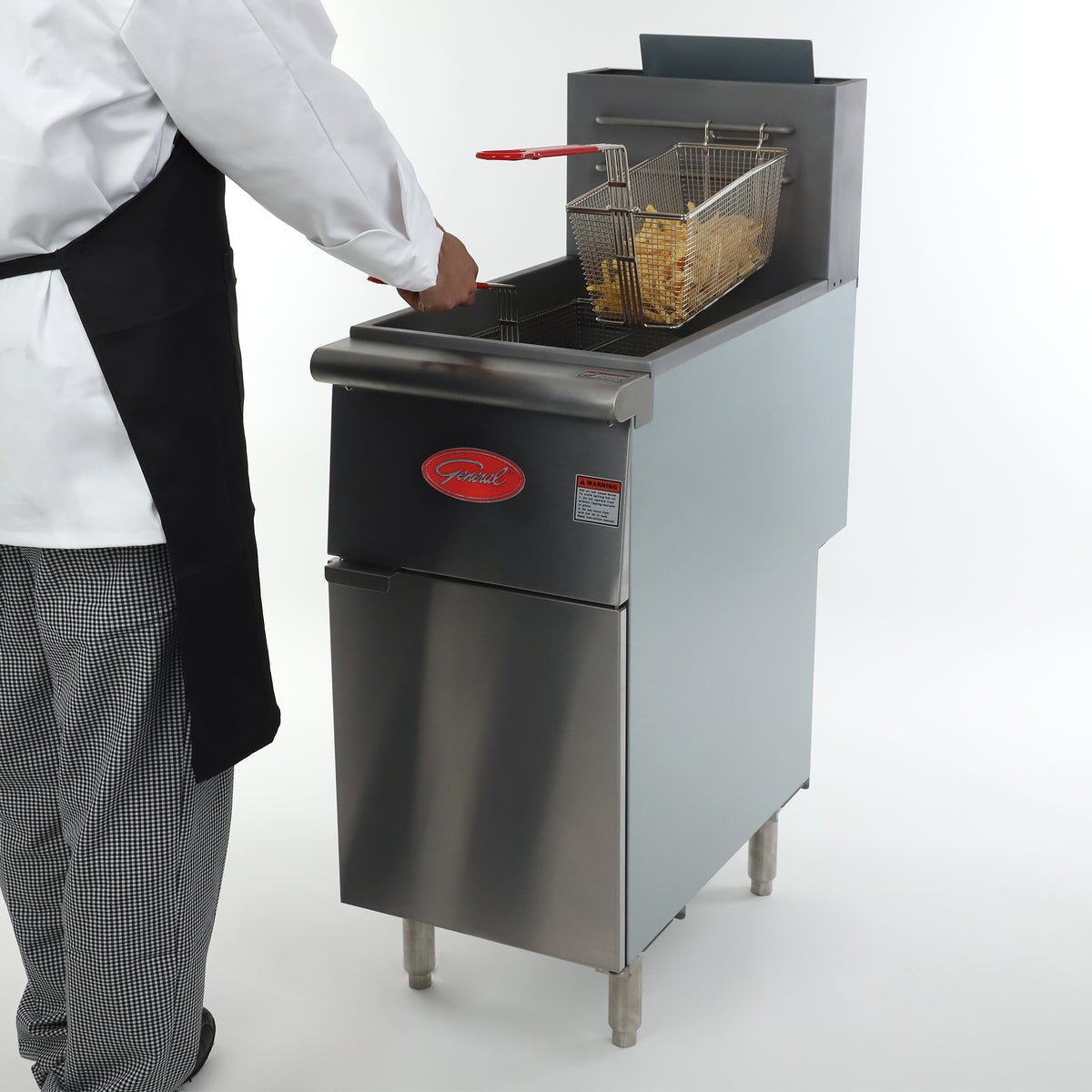 General GFF3-40 Deep Fryer, 40 lb., 90,000 BTU, in Stainless Steel (GFF3-40N)