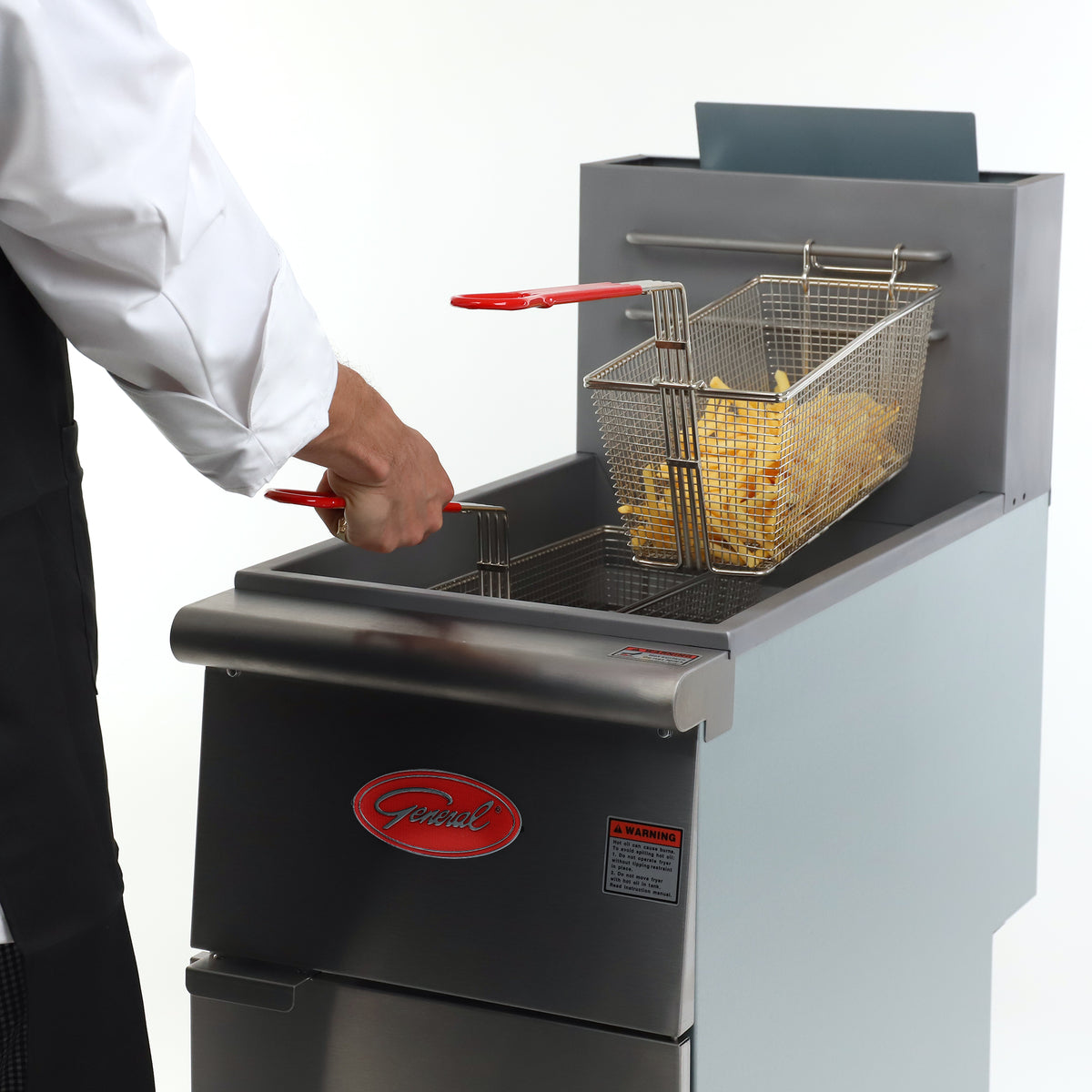 General GFF3-40 Deep Fryer, 40 lb., 90,000 BTU, in Stainless Steel (GFF3-40N)