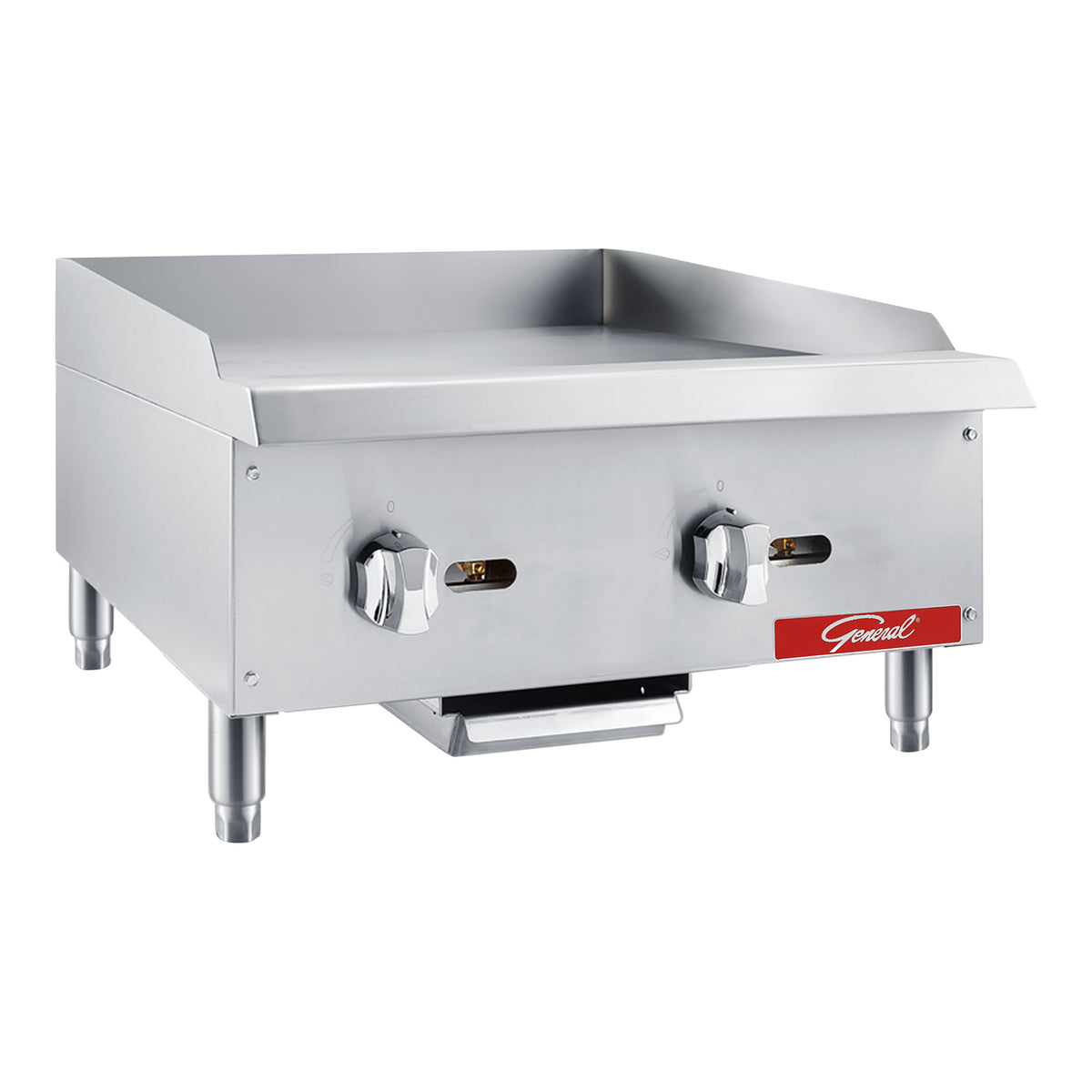 General GCMG-24 Countertop Gas Griddle, 60,000 BTU's, 24", in Stainless Steel (GCMG-24NG)