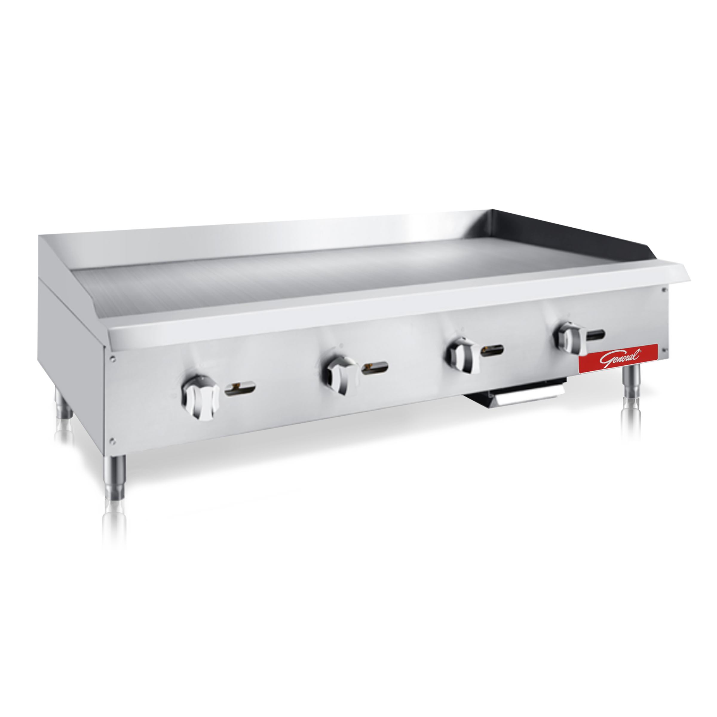 General GCMG-48 Countertop Gas Griddle, 4 Burners, 120,000 BTU's, 48 ...