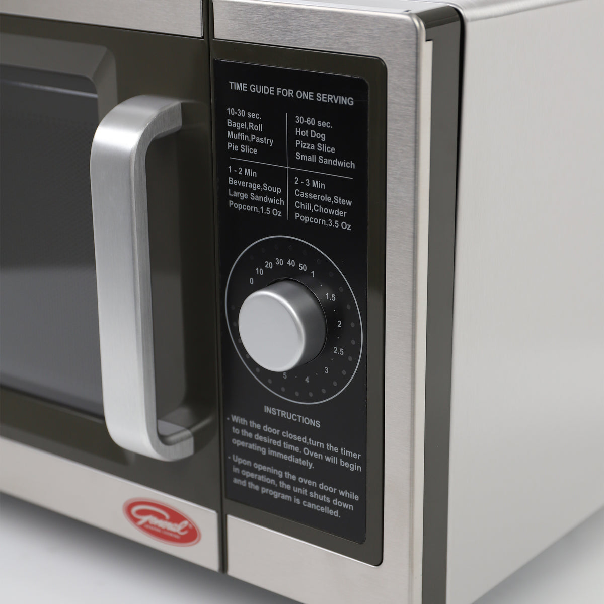 General GEW1000D Commercial Microwave with Dial Control, 1000 Watt, in Stainless Steel