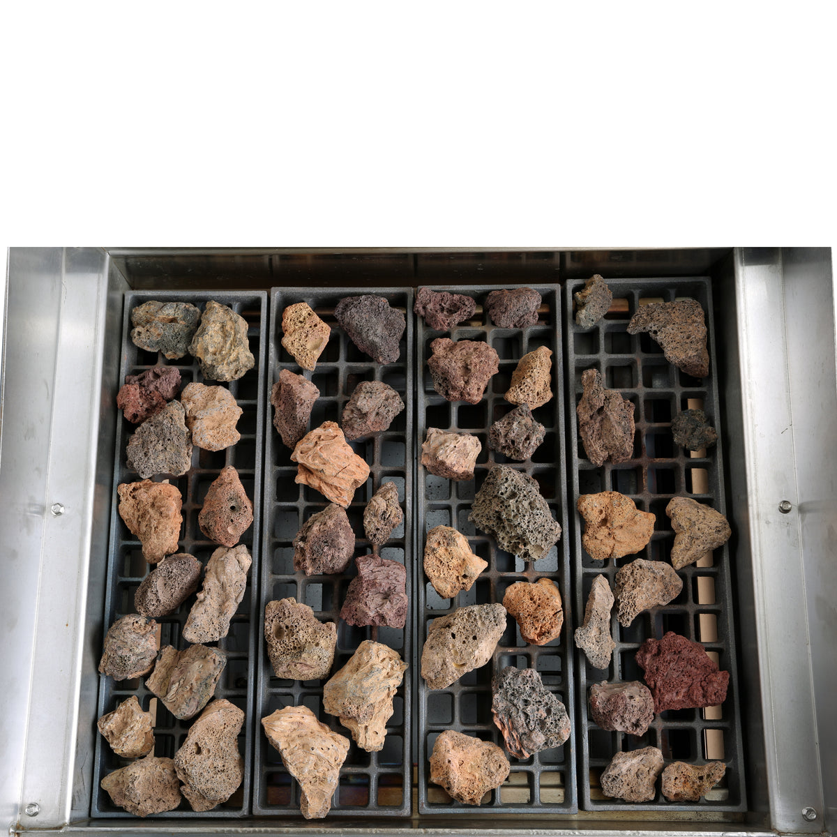 General GCCB-24 Lava Rock Charbroiler, 2 Burners, 70,000 BTU's, 24", in Stainless Steel (GCCB-24LP)