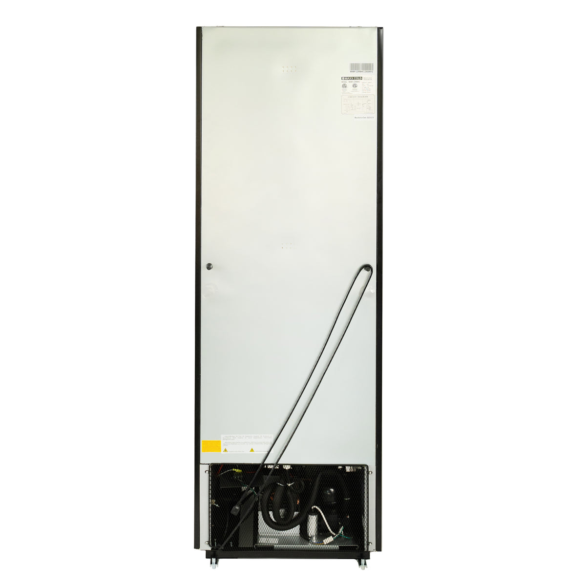 Maxx Cold MVMF23 V-Series Single Glass Door Merchandiser Freezer, 27"W, 23 cu. ft. Capacity, in Black (MVMF23B)