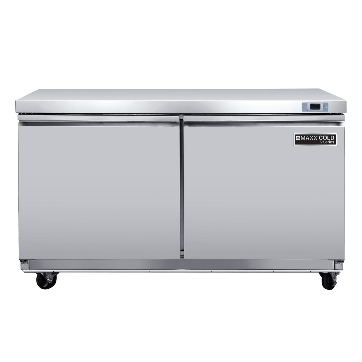 Maxx Cold MVR48UHC V-Series 2 Door Undercounter Refrigerator, 48"W, 14.1 cu ft, in Stainless Steel
