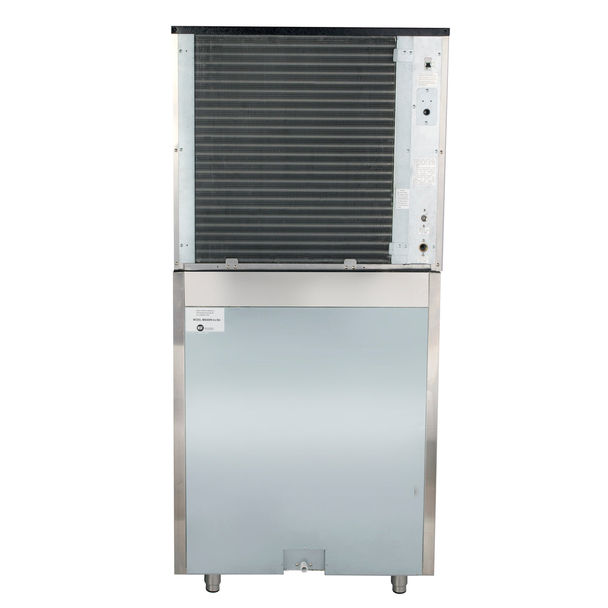 Maxx Ice MIM500N-B470 Intelligent Series Modular Ice Machine, 30"W, 521 lbs, and Storage Bin, 30"W, 470 lbs, in Stainless Steel