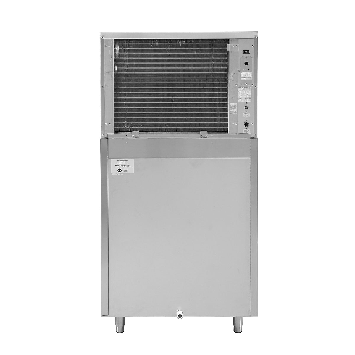 Maxx Ice MIM1000B Modular Ice Machine, 30"W, 1000 lbs Capacity, and Storage Bin, 30"W, 400 lbs Ice Storage Capacity, in Stainless Steel