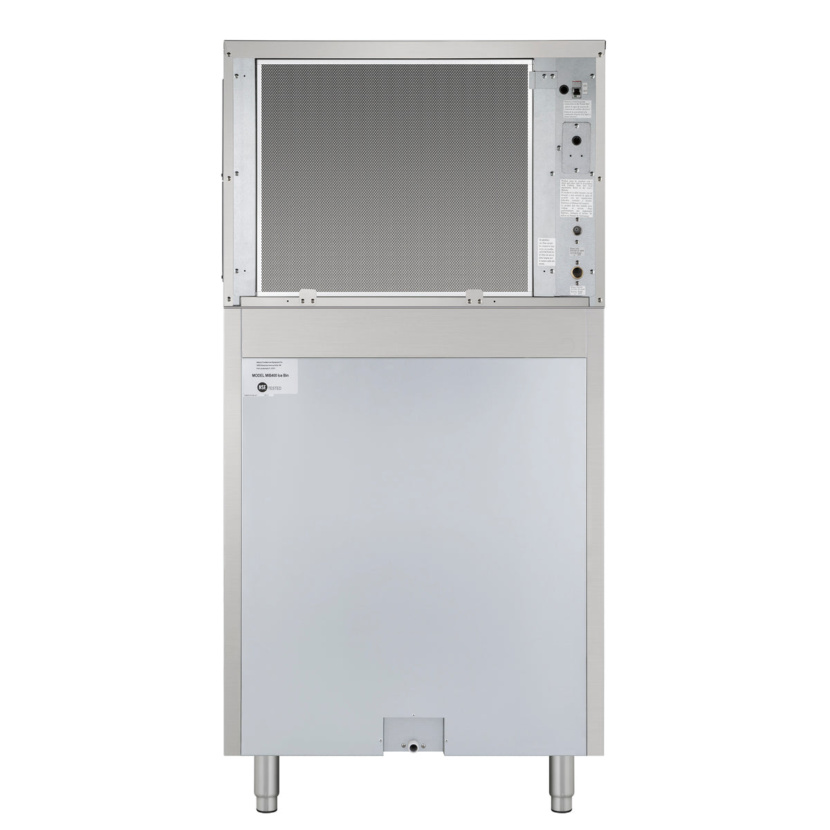 Maxx Ice MIM452B Modular Ice Machine, 30"W, 460 lbs, Full Dice Ice Cubes, and Storage Bin, 30"W, 400 lbs, in Stainless Steel