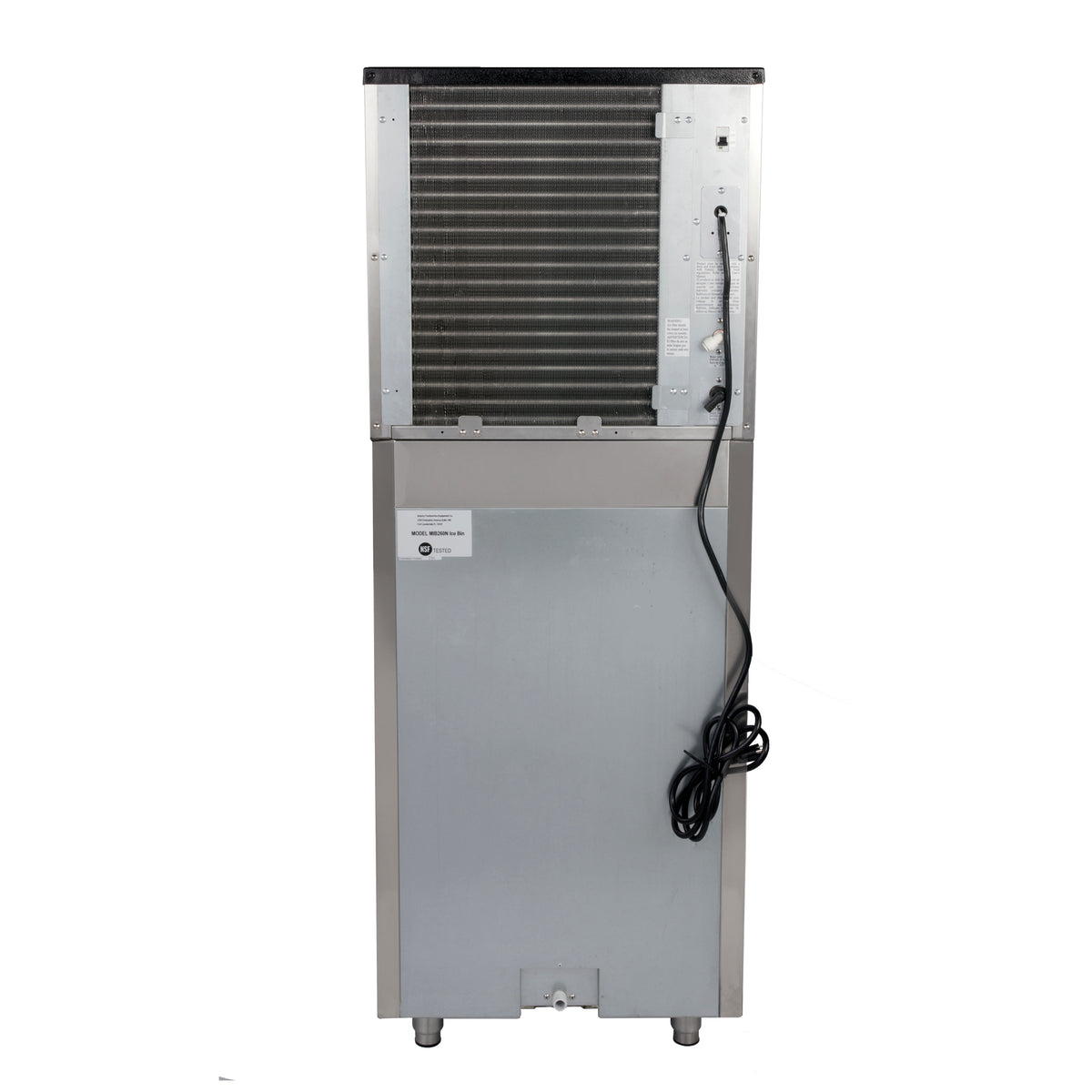 Maxx Ice MIM360NH-B310 Intelligent Series Modular Ice Machine, 22"W, 361 lbs, Half Dice Ice Cubes, with Storage Bin, 22"W, 310 lbs, Stainless Steel