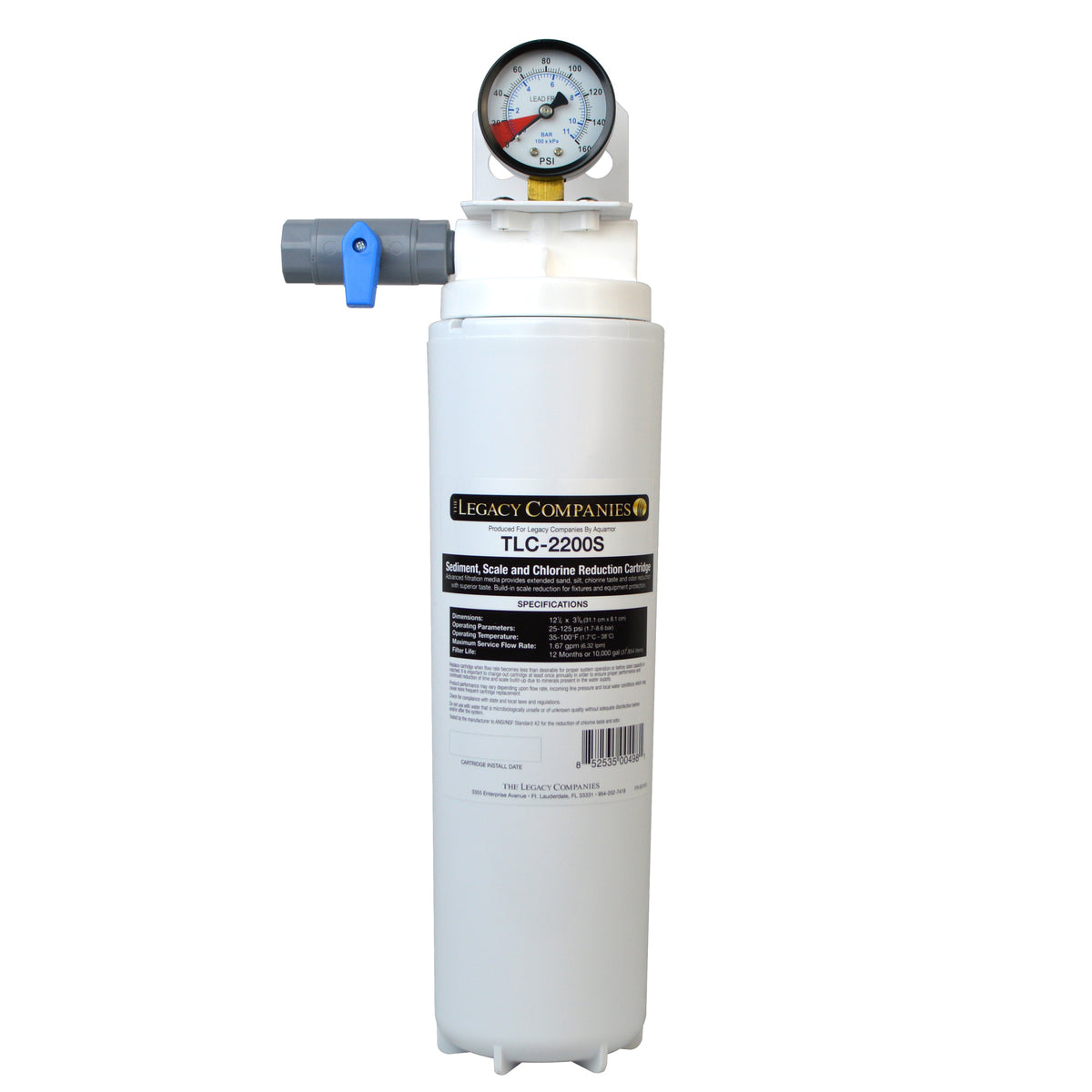 Maxx Ice TLC-2200S Value Water Filter Starter Kit (Manifold + 1 Cartridge), in White (TLC-2200S-STRK)