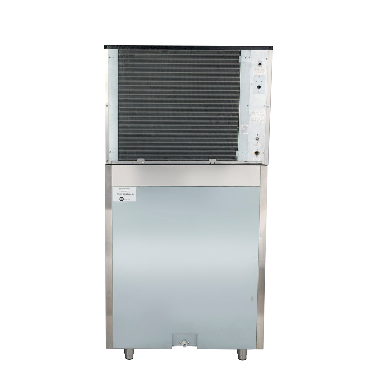 Maxx Ice MIM370NH-B470 Intelligent Series Modular Ice Machine, 30"W, 361 lbs, Half Dice Ice Cubes, and Storage Bin, 30"W, 470 lbs, in Stainless Steel
