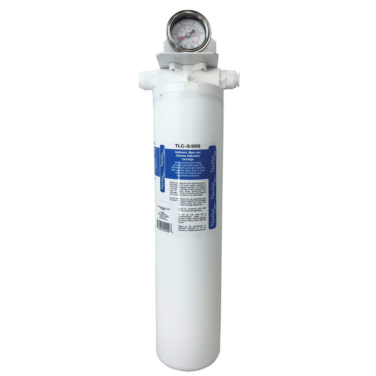 Maxx Ice TLC-107096 Premium Water Filter Kit (Water Filter + Manifold), 27,000 gallons, 2.1gpm, in White