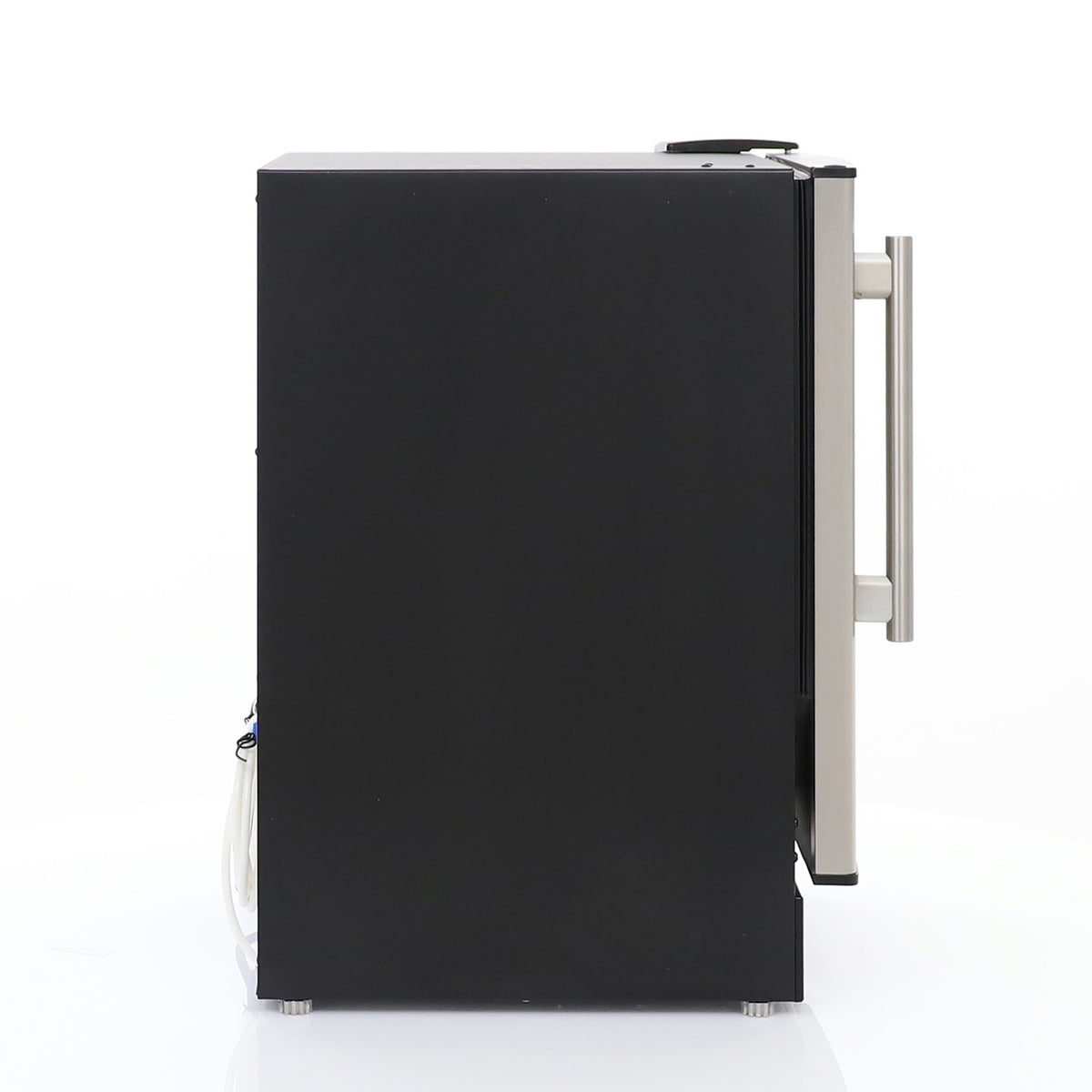 Maxx Ice MIM15 Countertop or Built-In Ice Maker, 15"W, 15 lbs, Crescent Ice Cubes, 12 lb Ice Storage Bin, in Black with Stainless Steel Door (MIMC15C)