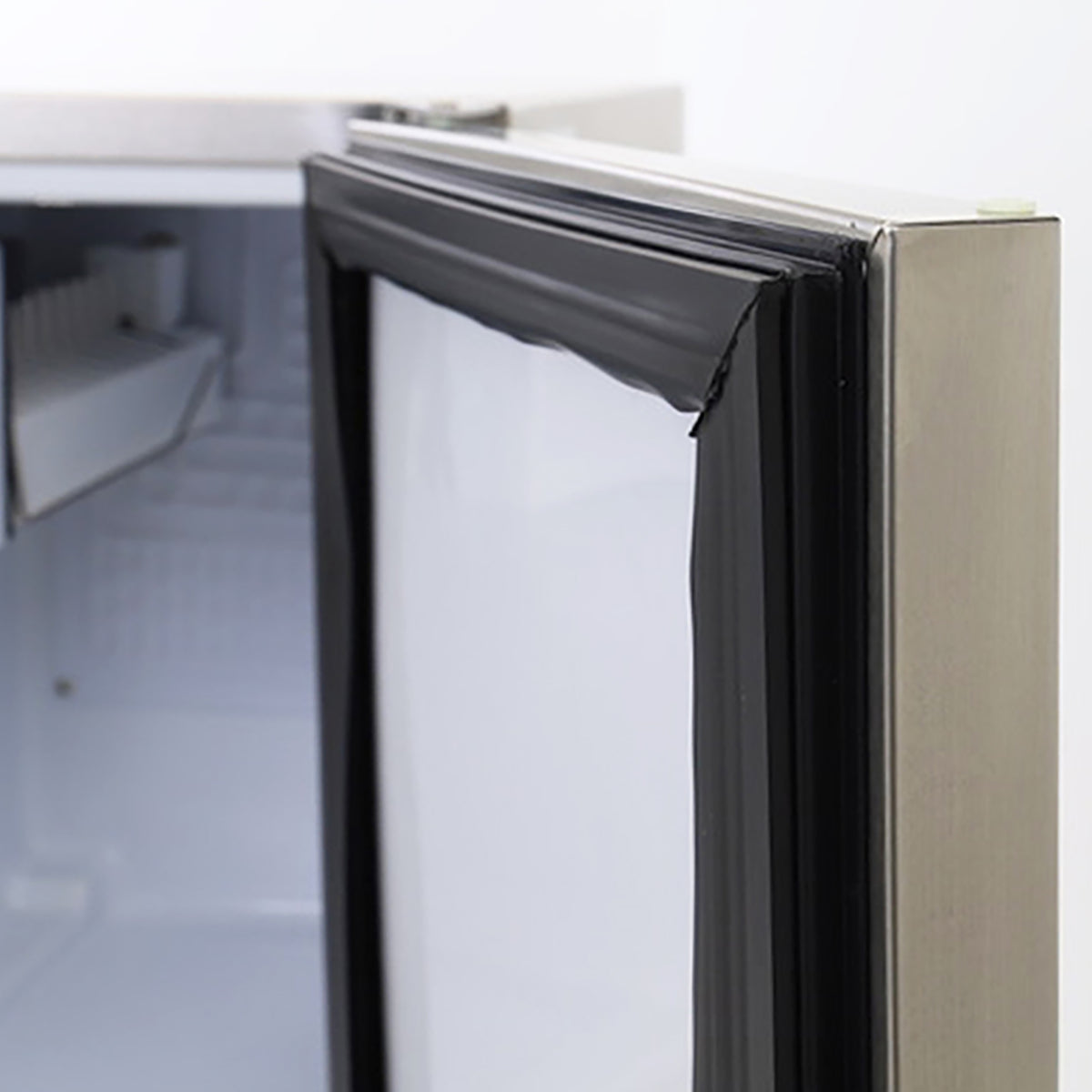 Maxx Ice MIM25 Shallow Depth Outdoor Built-In Undercounter Ice Maker, 15", 25 lbs, Crescent Cubes, 22 lb Ice Storage Bin, Stainless Steel (MIM25CO)