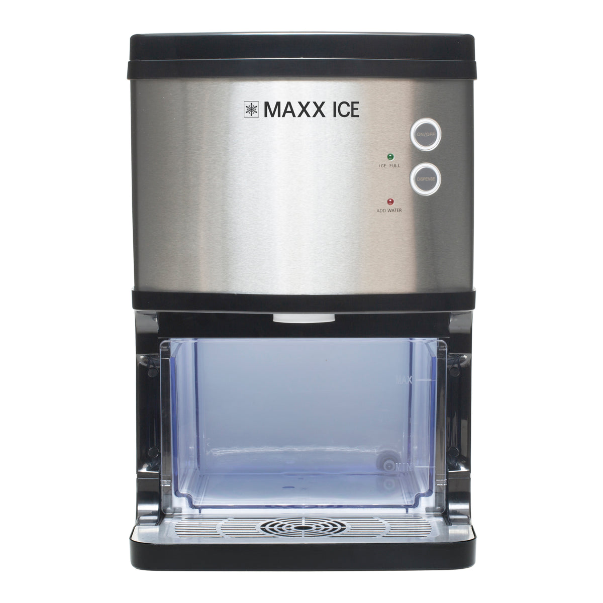 Maxx Ice MAXNG Countertop Nugget Ice Dispenser, 33 lbs, in Stainless Steel (MAXNG30)