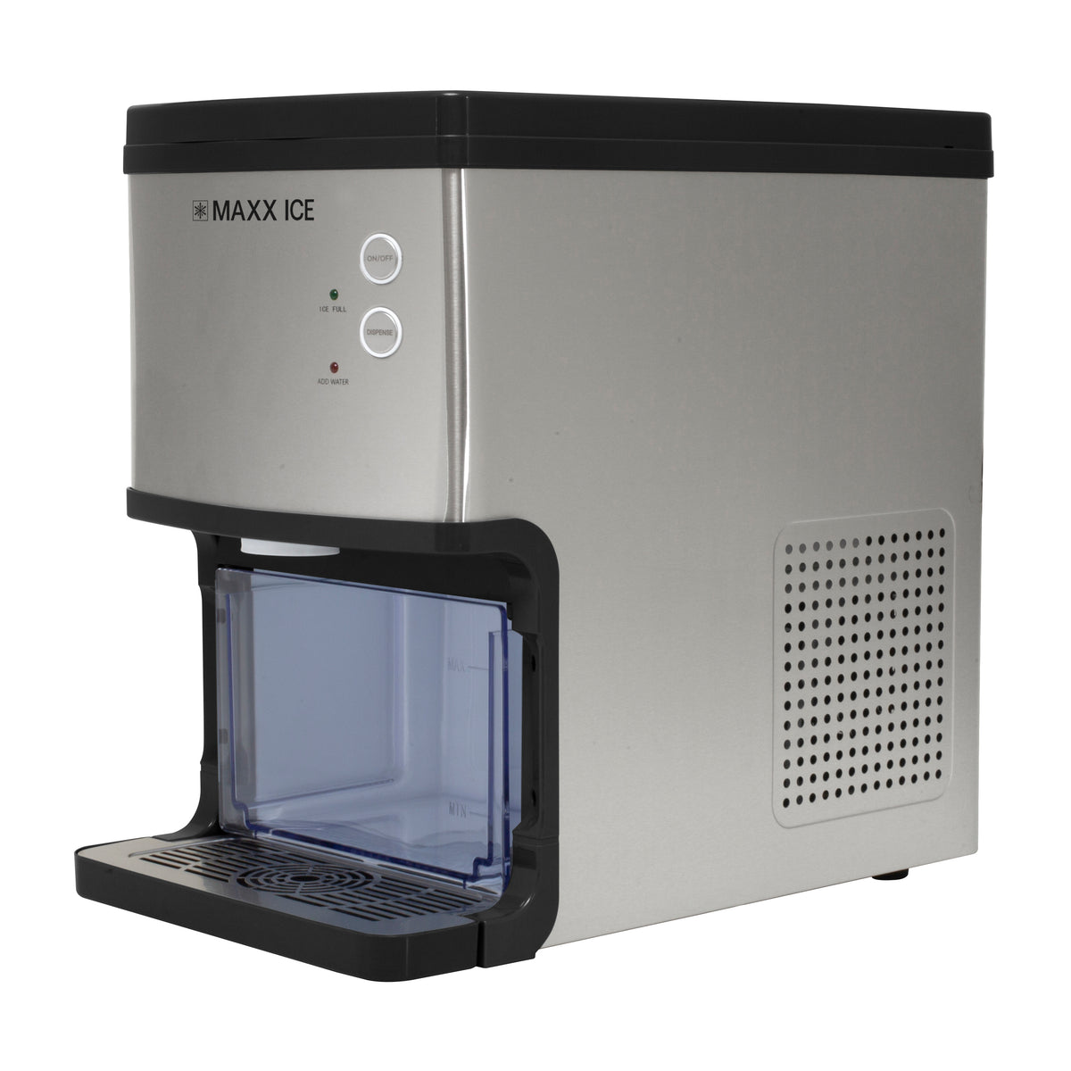 Maxx Ice MAXNG Countertop Nugget Ice Dispenser, 33 lbs, in Stainless Steel (MAXNG30)