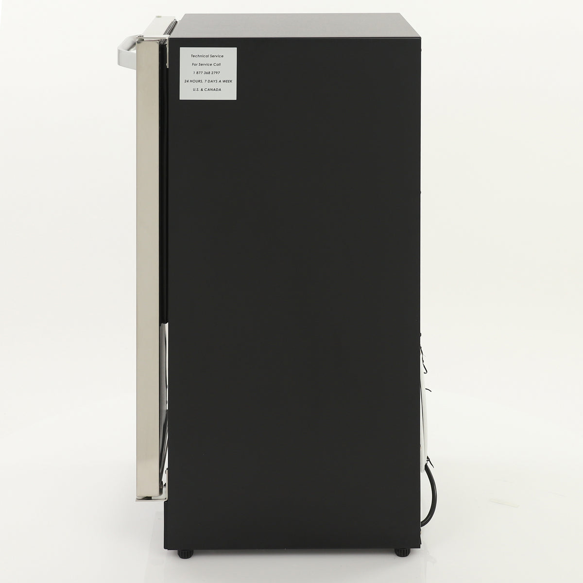 Maxx Ice MIM25 Shallow Depth Indoor Built-In Undercounter Ice Maker, 15", 25 lbs, Crescent Ice Cubes, 22 lb Ice Storage Bin, Stainless Steel (MIM25C)