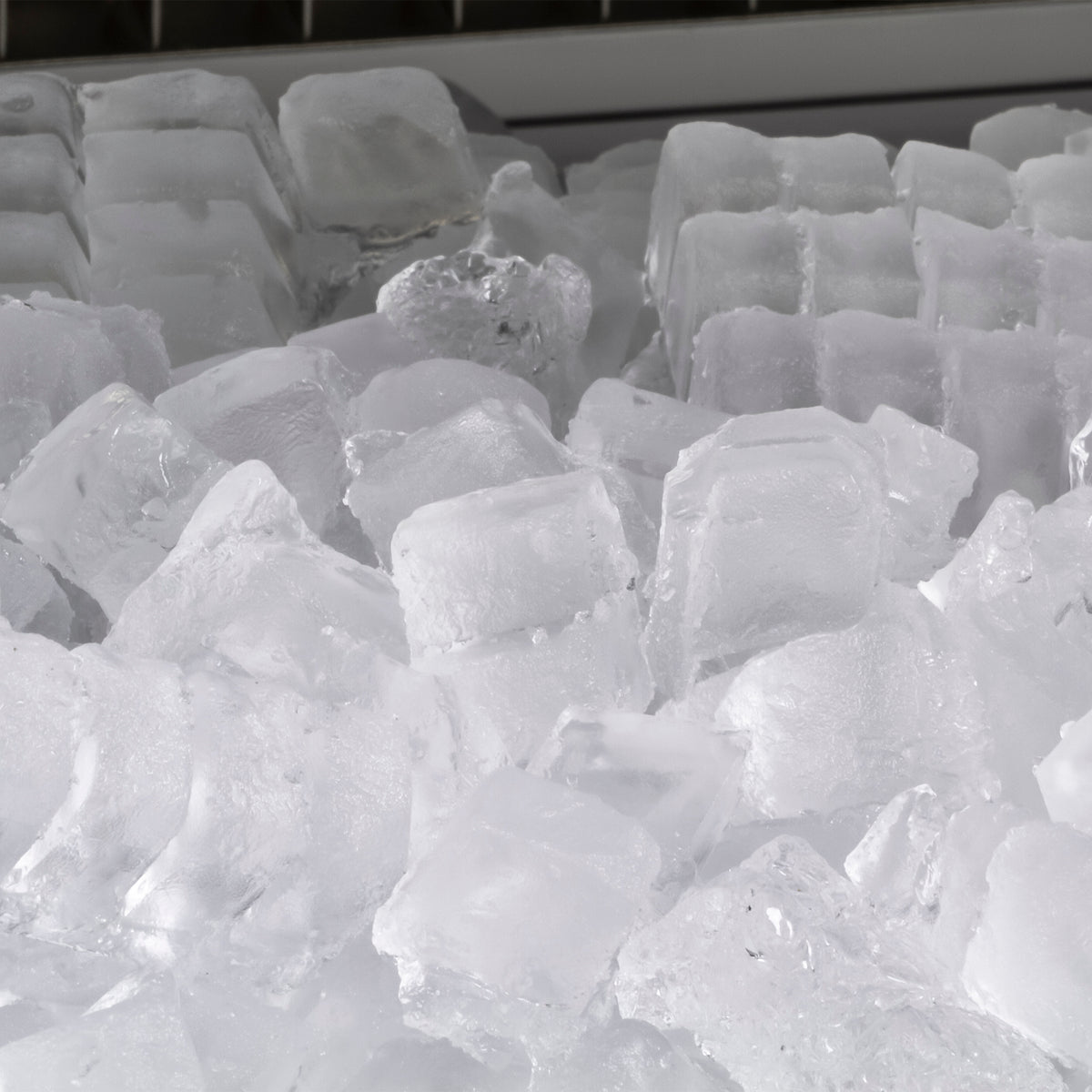 Maxx Ice MVI200 V-Series Ice Machine, 199 lb, Full Dice Ice Cubes, 75 lb Built-in Ice Storage Bin, Stainless Steel with Black Trim (MVI200F)