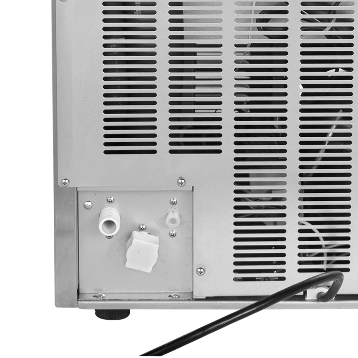 Maxx Ice MVI115 V-Series Ice Machine, 120 lb, Full Dice Ice Cubes, 35 lb Built-in Ice Storage Bin, Stainless Steel with Black Trim (MVI115F)