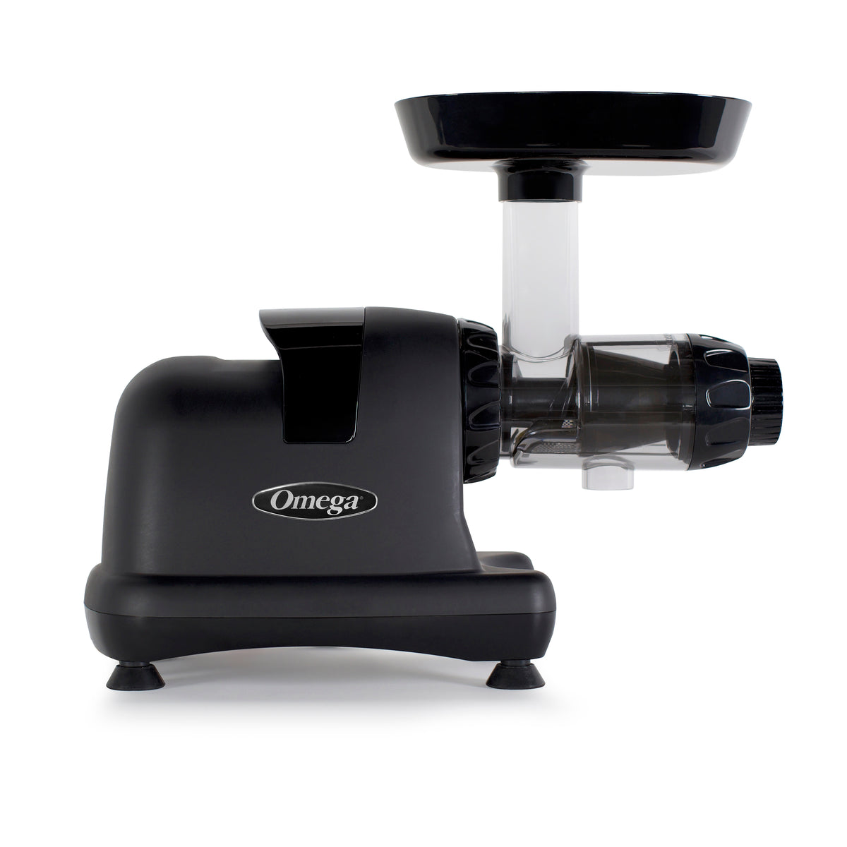 Omega J8006 Ultimate Juicer and Nutrition System, Low-Speed Horizontal Juicer, in Matte Black (J8006HDBLK)