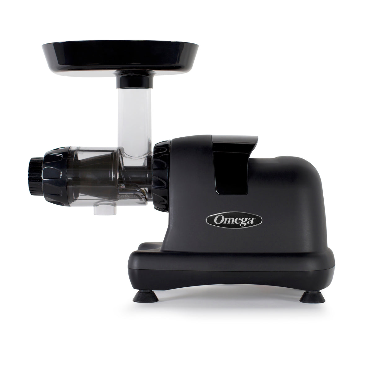 Omega J8006 Ultimate Juicer and Nutrition System, Low-Speed Horizontal Juicer, in Matte Black (J8006HDBLK)