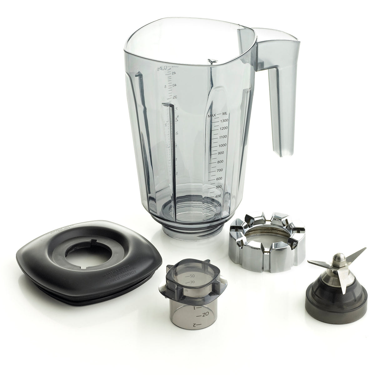 Omega BL330 Eastman Tritan Copolyester High or Low Speed Blender, 1.4 Liter Capacity, in Silver (BL330S)