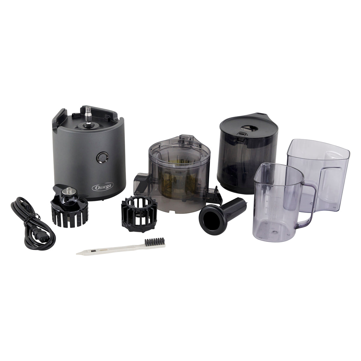 Omega JC2022 Effortless Batch Juicer, 2L Capacity, in Gray (JC2022GY11)