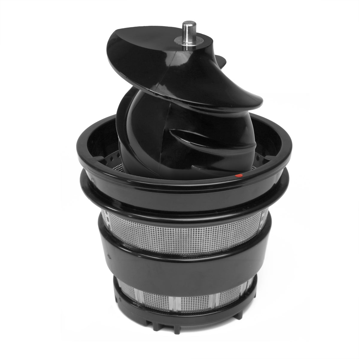 Omega JC3000 Cold Press 365 Compact Masticating Vertical Juicer, 120W Low-Speed 3-Stage Auger, in Red (JC3000RD13)