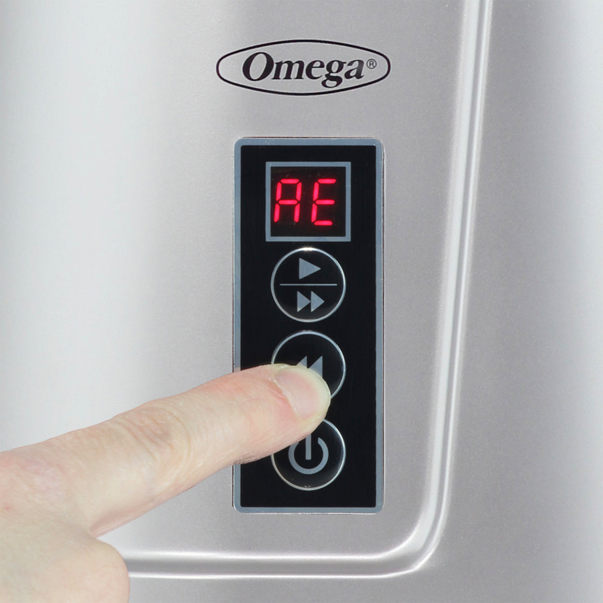 Omega JC3000 Cold Press 365 Compact Masticating Vertical Juicer, 120W Low-Speed 3-Stage Auger, in Silver (JC3000SV13)