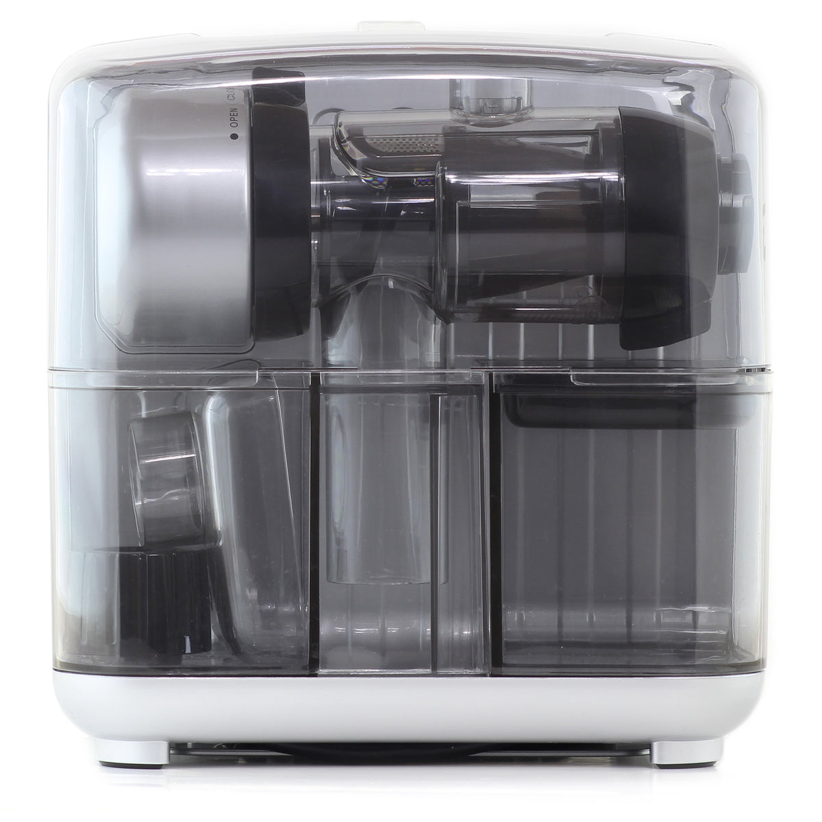 Omega JCUBE500 Cold Press 365 Masticating Slow Juicer and Nutrition System with On-Board Storage, in Silver (JCUBE500SV)