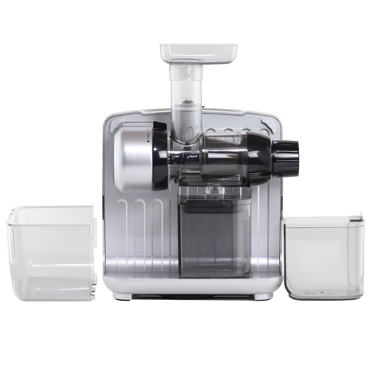 Omega JCUBE500 Cold Press 365 Masticating Slow Juicer and Nutrition System with On-Board Storage, in Silver (JCUBE500SV)