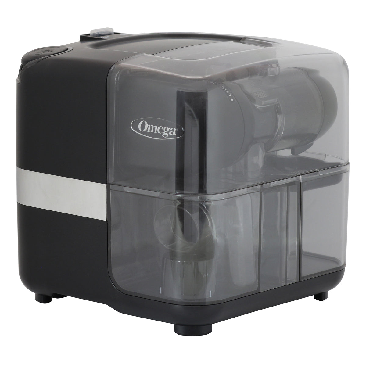 Omega JCUBE500 Cold Press 365 Masticating Slow Juicer and Nutrition System with On-Board Storage, in Matte Black (JCUBE2MB13)