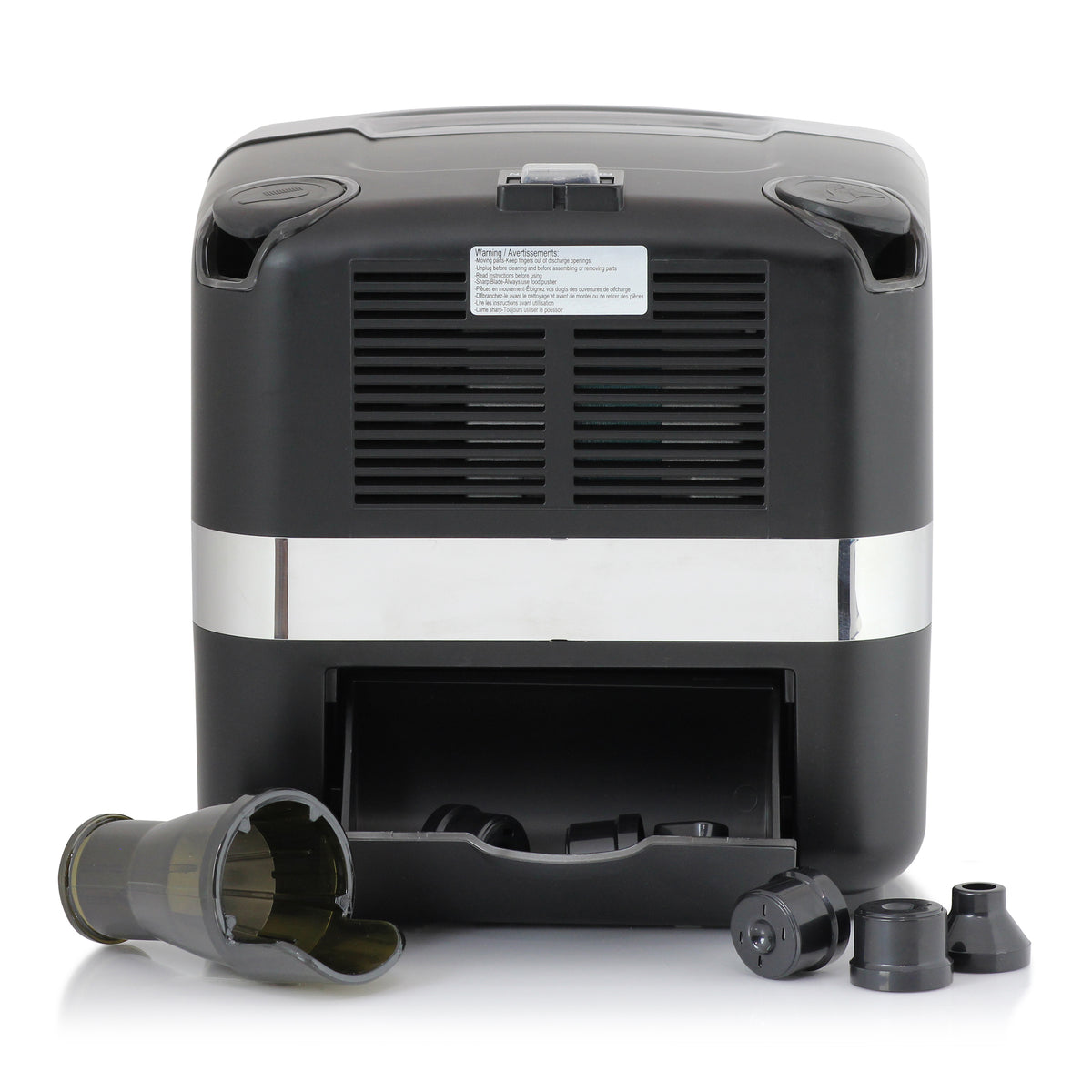 Omega JCUBE500 Cold Press 365 Masticating Slow Juicer and Nutrition System with On-Board Storage, in Matte Black (JCUBE2MB13)