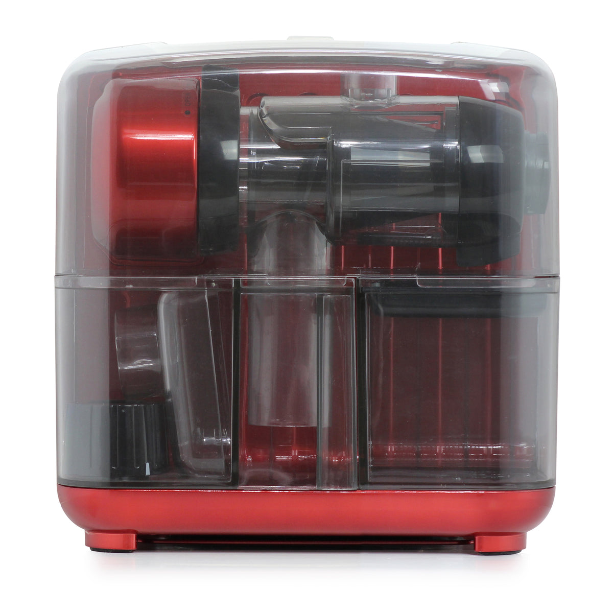 Omega JCUBE500 Cold Press 365 Masticating Slow Juicer and Nutrition System with On-Board Storage, in Red (JCUBE500RD)