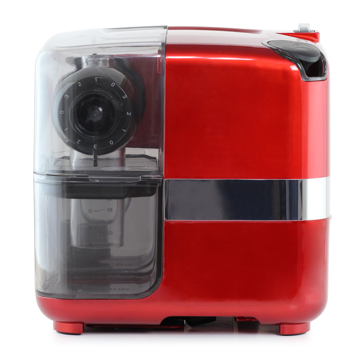Omega JCUBE500 Cold Press 365 Masticating Slow Juicer and Nutrition System with On-Board Storage, in Red (JCUBE500RD)