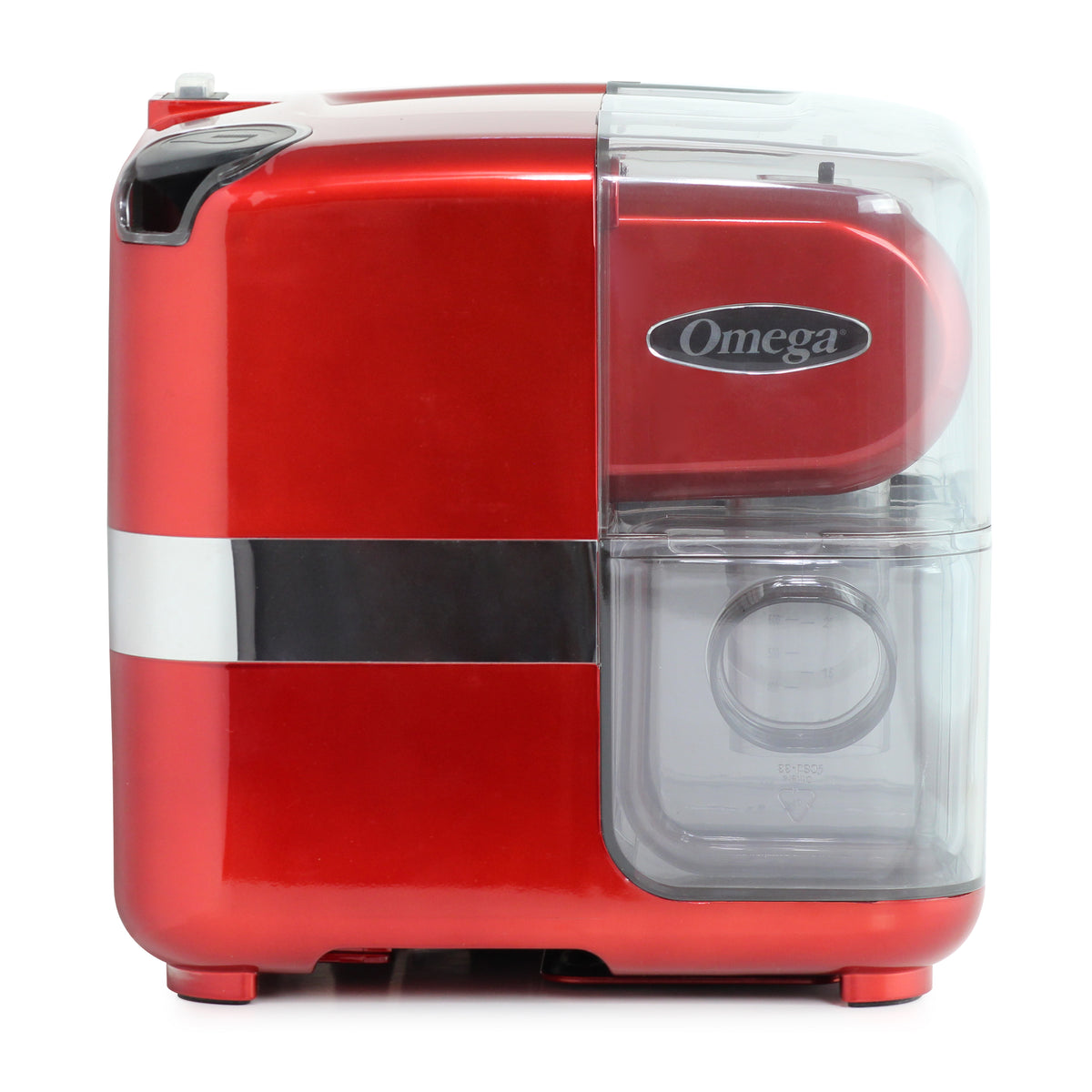 Omega JCUBE500 Cold Press 365 Masticating Slow Juicer and Nutrition System with On-Board Storage, in Red (JCUBE500RD)