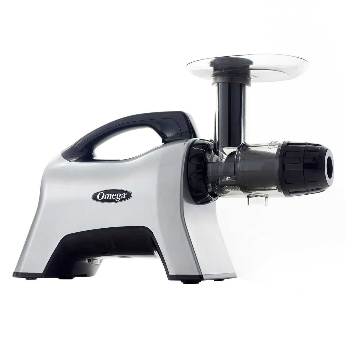 Omega NC1000 Cold Press Masticating Horizontal Juicer with Nutrition System, 200W Low-Speed 3-Stage Augur, in Silver (NC1000HDS)