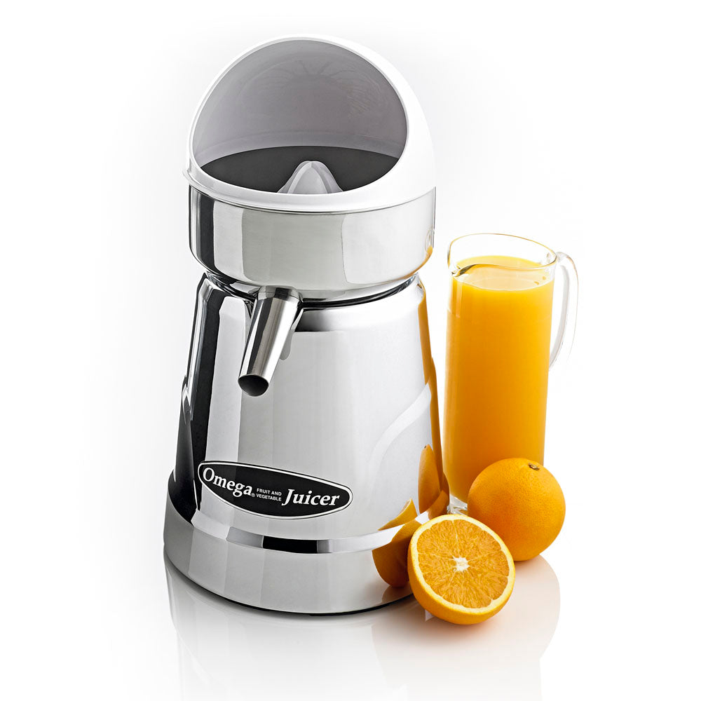 Omega C-20C Single Speed Citrus Juicer, in Chrome